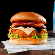 Korean BBQ Paneer Burger