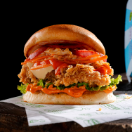 The Buffalo Fried Chicken 
                        Burger