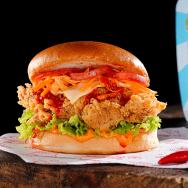 Hot n Spicy Fried Chicken Burger