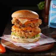 Double Bami Fried Chicken Burger