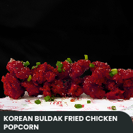 Korean Buldak Fried Chicken Popcorn